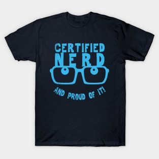 Funny Nerdy Geeky Smart People Proud Nerd Slogan T-Shirt